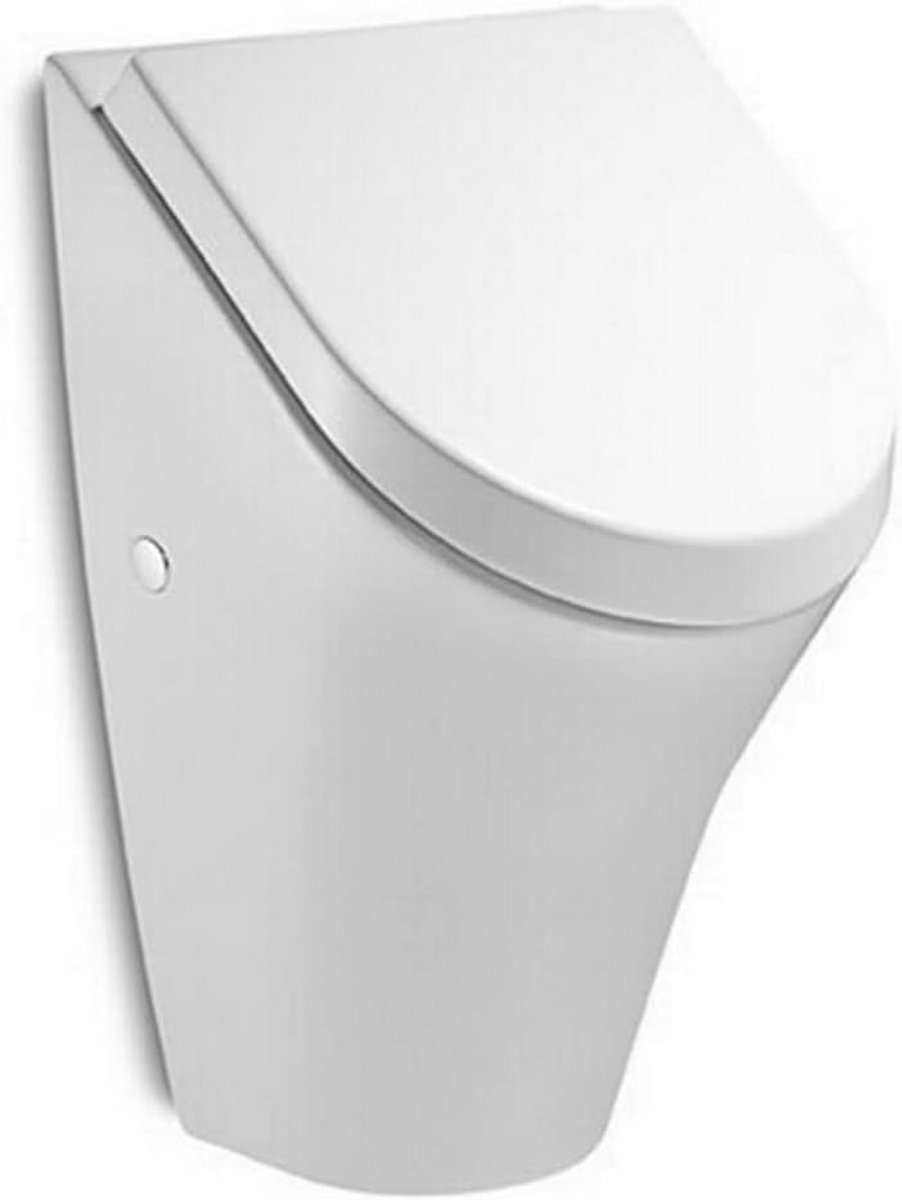 Urinoir met stortbak en automatische sluiting - Wit - Moderne Wandmontage