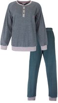 Pyjama Dames Tenderness - Éponge - Manches Longues - Petrol Vert - Taille XL
