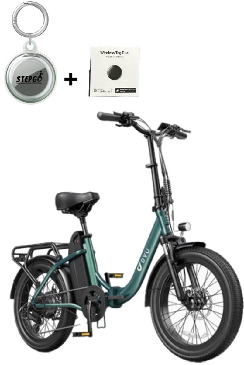 Elektrische fiets - Vouwfiets - DYU C9 - inclusief tracker - met traceer systeem - elektrische vouwfiets 130/150 km bereik