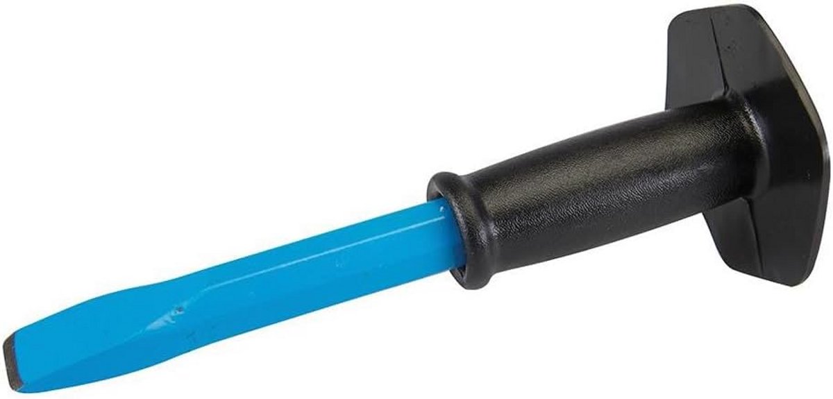 Platte beitel met handbescherming 25 x 250 mm voor diverse klussen