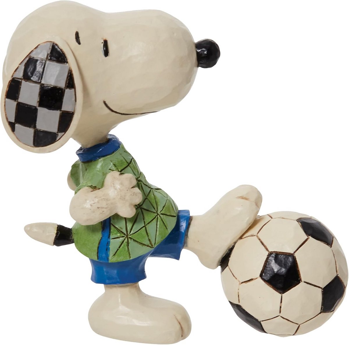 Voetbal Snoopy Figuur 7.5 cm - Peanuts Decoratiebeeldje