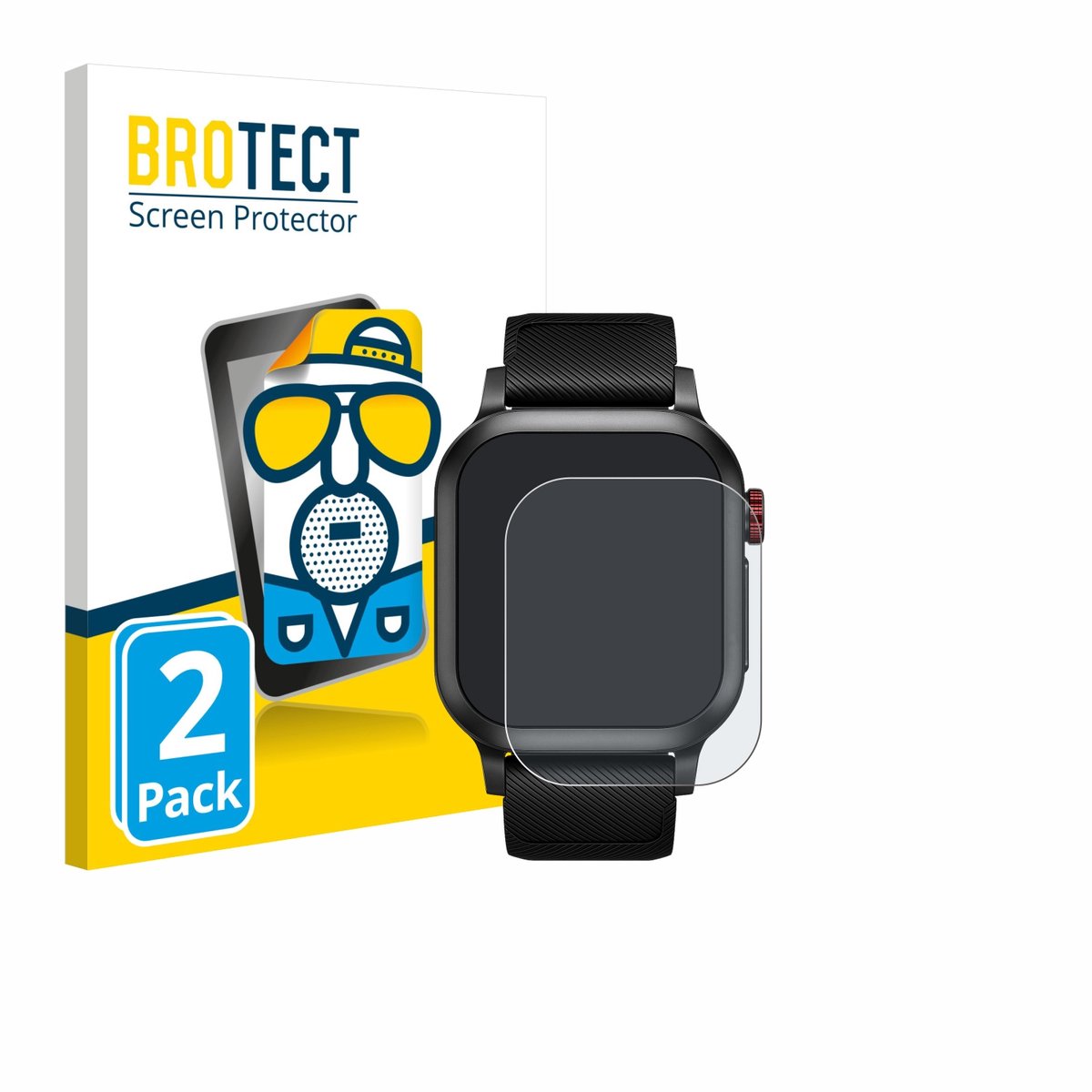 BROTECT - Screenprotector voor Haylou Iron Neo 1.95" - Folie Beschermfolie matte 2 Stuks