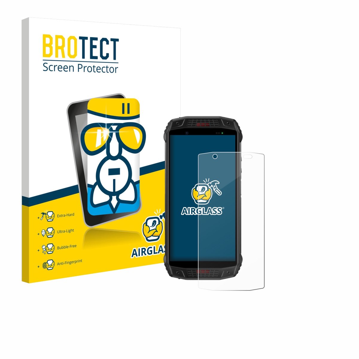 Screenprotector voor Ulefone Armor 15 Beschermglas transparant