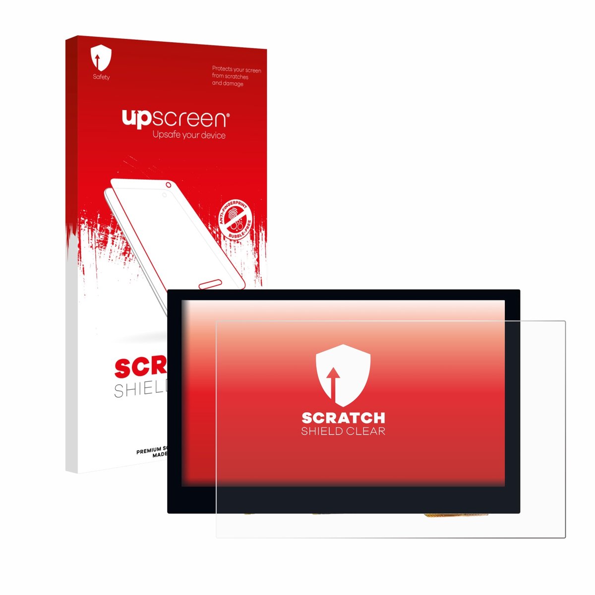 upscreen - Screenprotector voor Waveshare 4.3" - Folie Beschermfolie transparant
