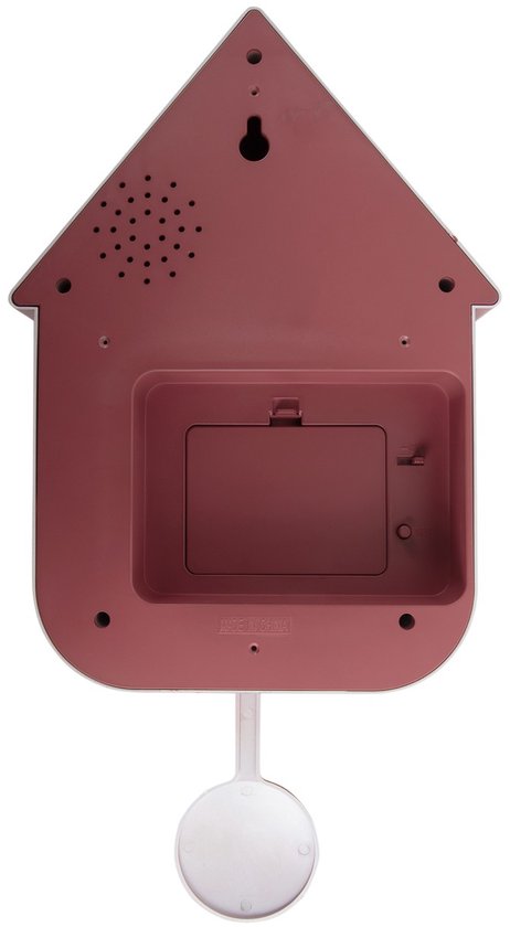Karlsson Koekoeksklok Modern Cuckoo - Roze - 21,5x8,5x41cm - Overig - Thermoplast - Klokken voor Woonkamer - Kantoor - Slaapkamer