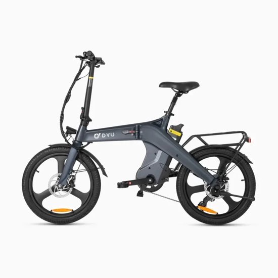 Elektrische fiets - vouwfiets - DYU T1 - foldable bike - inclusief tracker - track & trace systeem van Merkloos — afbeelding 5