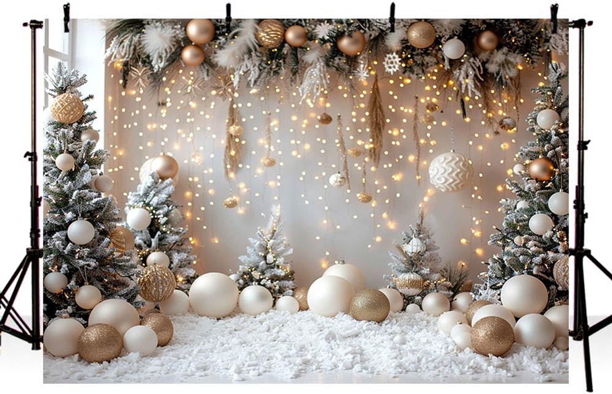 Kerst Achtergrond Winter Sneeuw Fotografie Prop Studio Decoratie