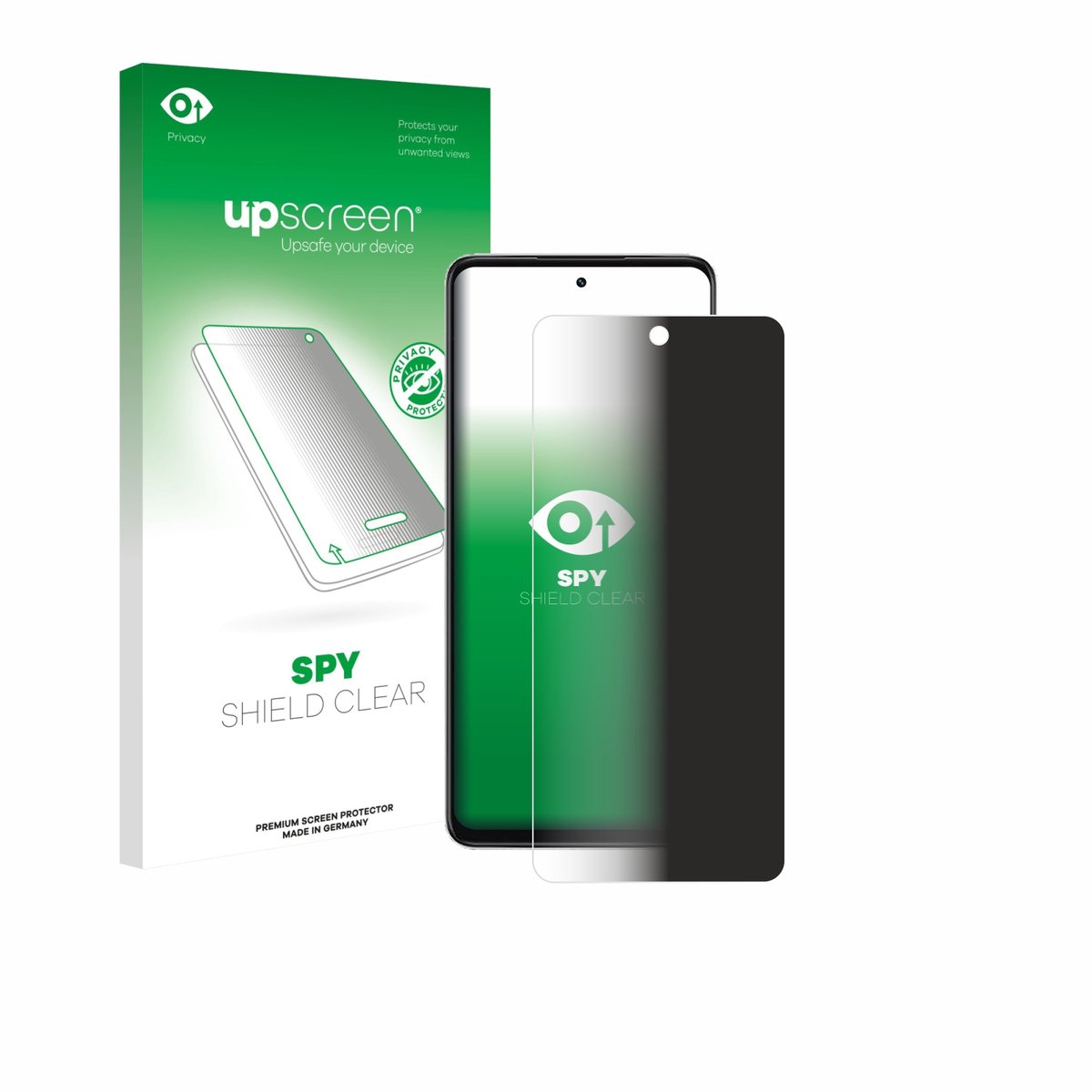 upscreen - privacy screenprotector voor Oppo A5x 4G - Folie Beschermfolie Blauwlichtfilter