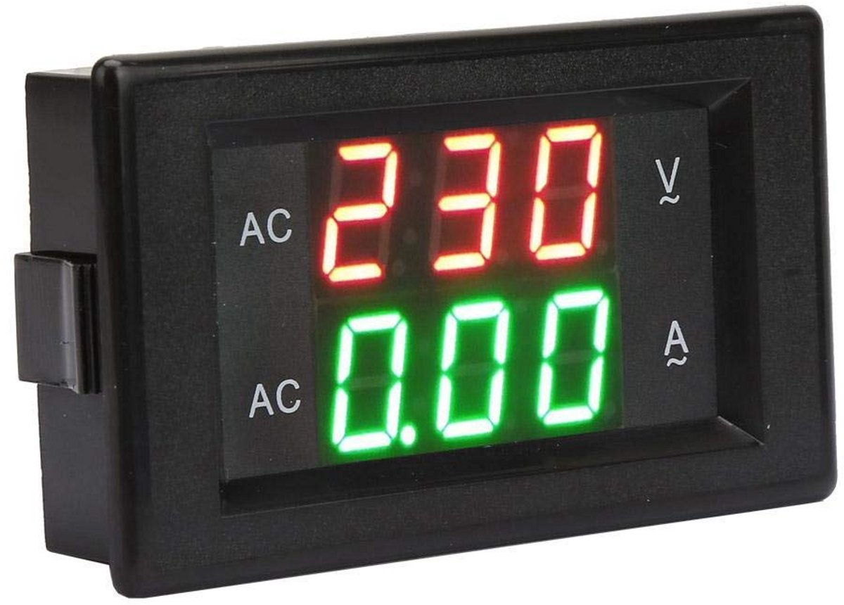 Digitale AC Voltmeter Ampèremeter met LED-Display voor Hoge Precisie Metingen