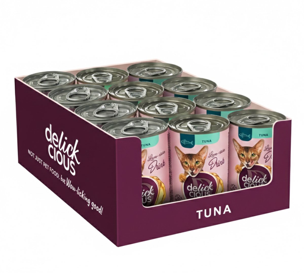 DELICKCIOUS katten drink met tonijn 12x140g