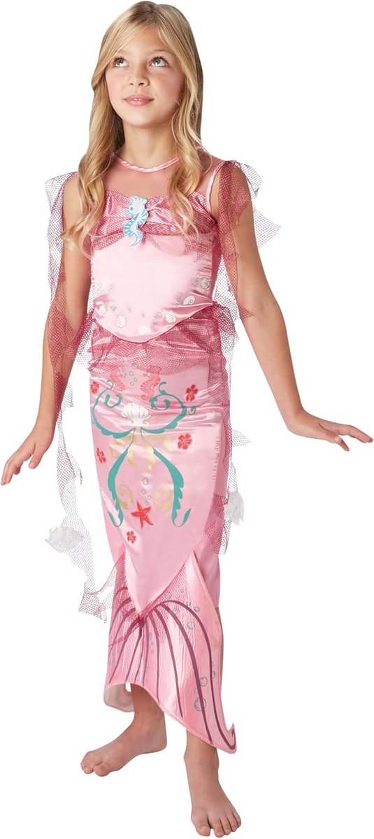 Meisjes Zeemeermin Kostuum Roze - Maat M - Cosplay Feest Kleding