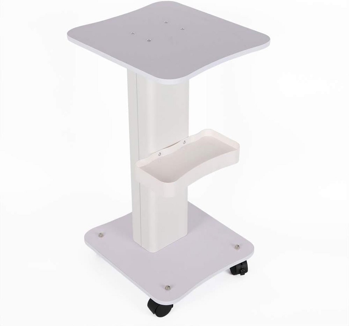 Mobiele Cosmeticatrolley met Wielen - Wit Rollend Dressoir voor Salon en Thuis