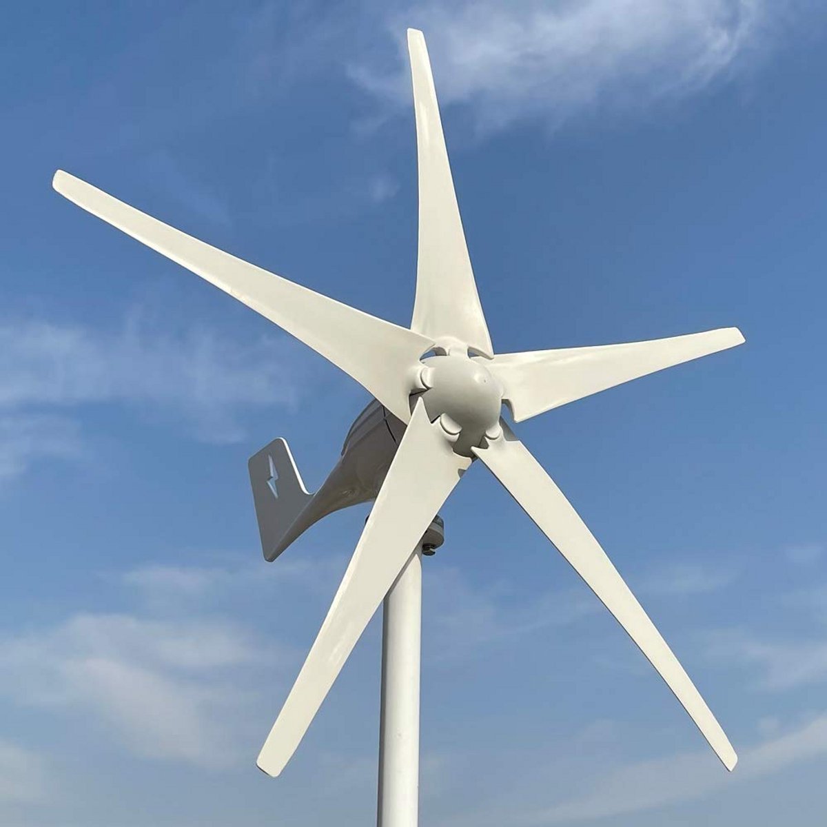 600W Horizontale Windturbine voor Thuisgebruik - 12V/24V/48V Opties met MPPT Controller