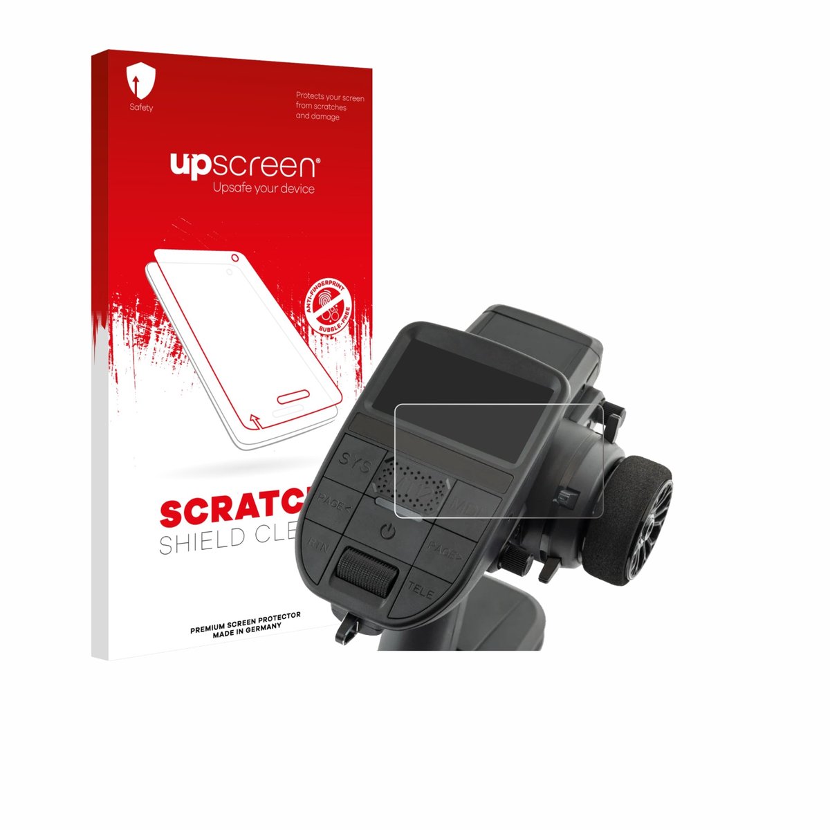 upscreen - Screenprotector voor Radiomaster MT12 - Folie Beschermfolie transparant