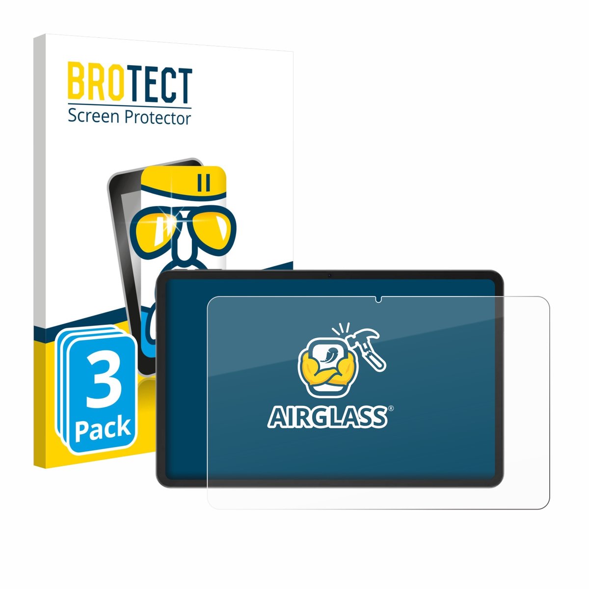 Screenprotector 3 Stuks voor Doogee V Pad 12" Beschermglas transparant