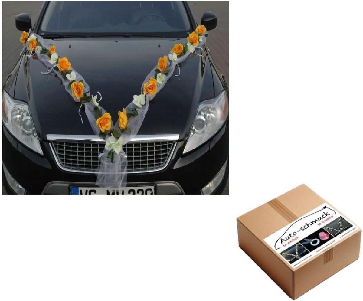 Complete Rozen Slinger Set voor Bruiloft Auto Decoratie Bruidspaar