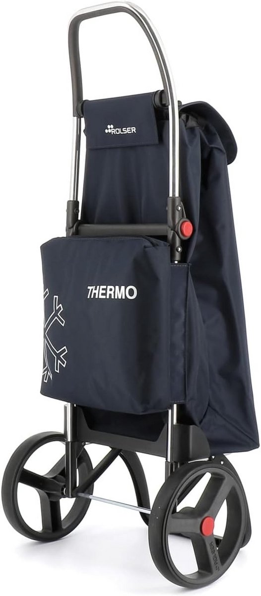 Opvouwbare boodschappentrolley met Grote Wielen en Thermovak