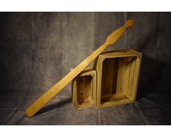 Spanking lat - 'Spatula' naturel - BDSM - Sex speeltjes - Erotiek - Sex Toys - SM spanking - Dominantie Sexspeeltjes voor Koppels - BDSM Sex Toys Vrouwen en Mannen