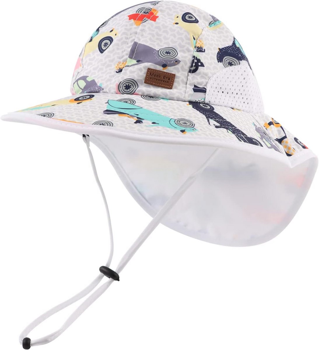 UV-Beschermende Zonnehoed voor Baby en Kind met Nekbescherming en Brede Klep