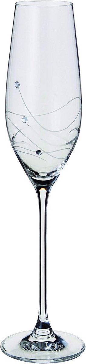 Kristallen Champagne Flûte Glas Transparant - Elegant Servies voor Feesten