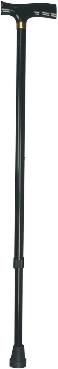 In hoogte verstelbare aluminium wandelstok met ergonomische T-greep