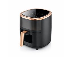 DeMoi Airfryer | Luchtfriteuse XL | 6L inhoud | Multifunctioneel | 80ºC tot 200ºC | 8 Kookfuncties | Zwart