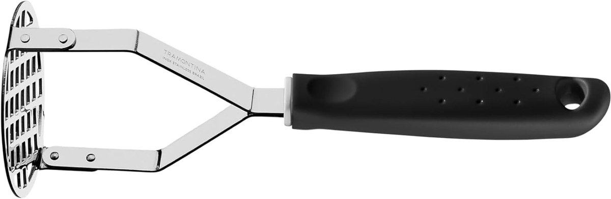 Aardappelstamper van roestvrij staal en polypropyleen - vaatwasmachinebestendig