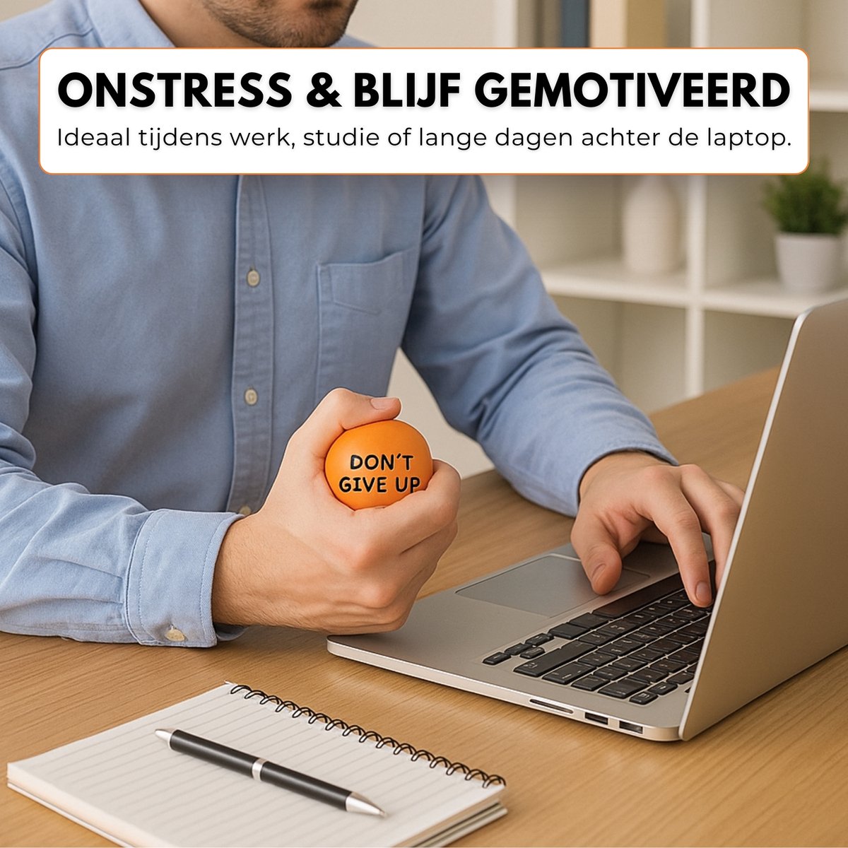 Boncy® Motiverende Stressballen - Stressbal Fidget Toys - Uitdeelcadeautjes Volwassenen Kinderen & Peuters - Handtrainer Grip Trainer Stress Bal - Figet Knijpbal voor hand - Traktatie Speelgoed Stresbal - Uitdeel Cadeautjes Kind - Handknijper Ball — afbeelding 5