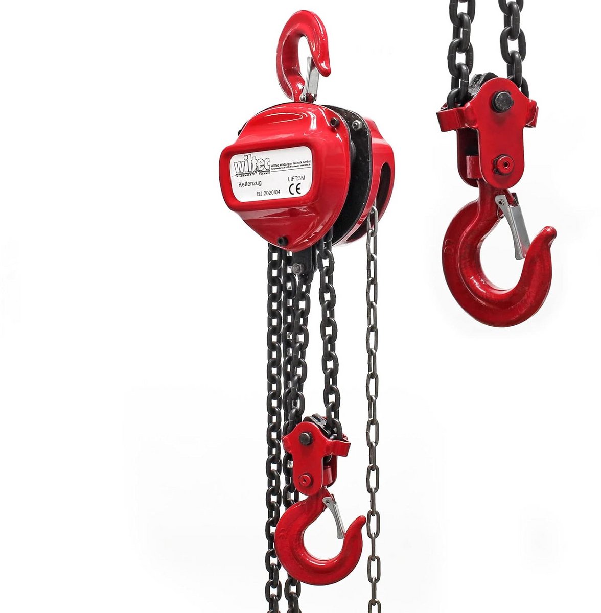 Handkettingtakel 5000 kg met 5 meter ketting voor zwaar tillen