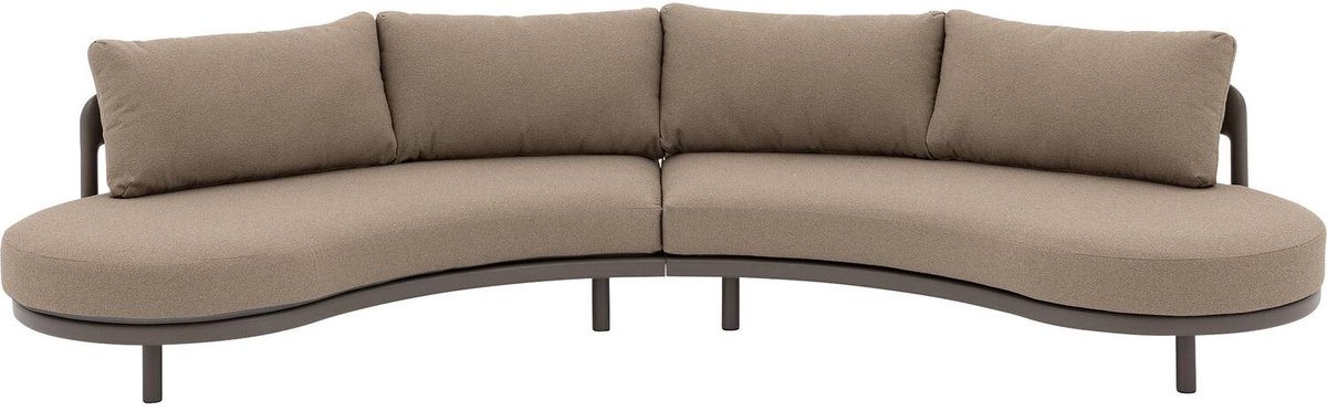 Goossens Zitmeubel Catch of the Day - Buitenstof - bruin - 345 x 68 x 107 cm