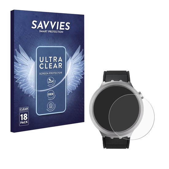 Savvies - Screenprotector voor Swatch Big Bold Irony - Folie Beschermfolie transparant 18 Stuks