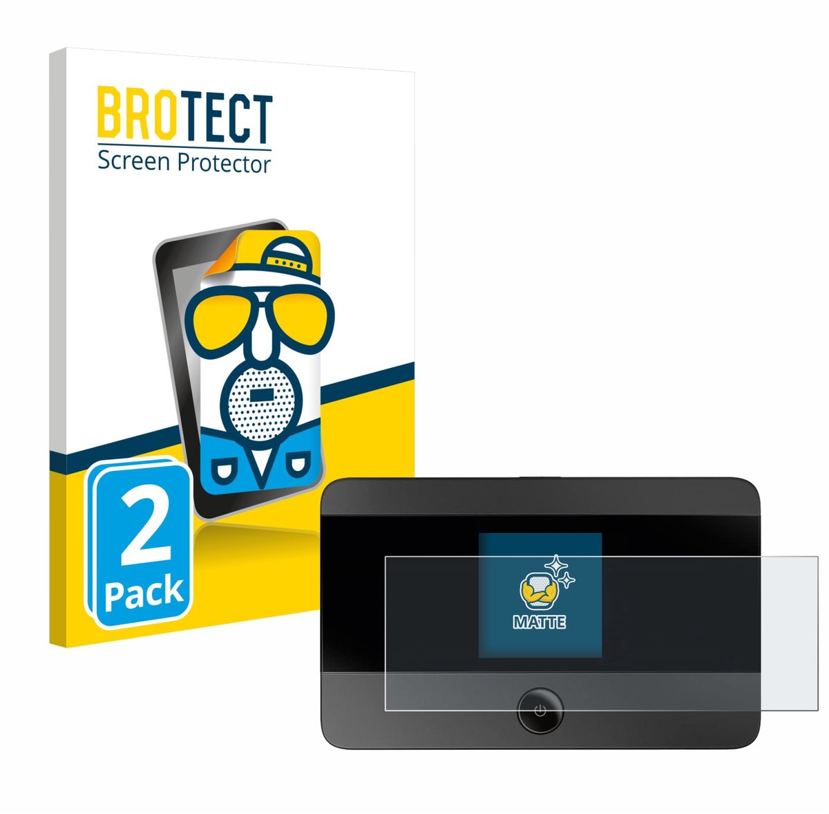 BROTECT - Screenprotector voor TP-Link M7350 - Folie Beschermfolie matte 2 Stuks