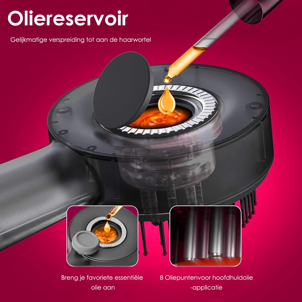 Pro Scalp Massager Massage Apparaat met 3 Massagestanden - afbeelding 2