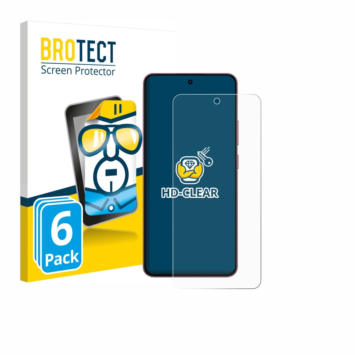 BROTECT - Screenprotector voor realme P4 - Folie Beschermfolie transparant 6 Stuks