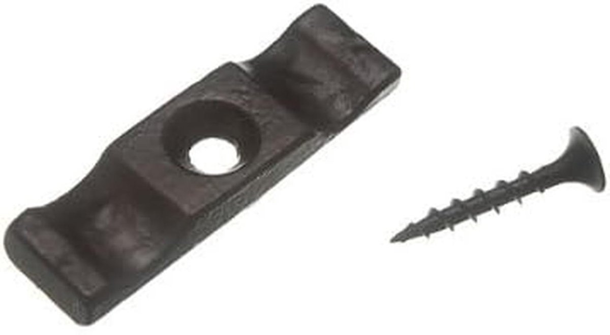 3 Stuks Draaiknop Sluiting voor Kast, Deur en Schuur 50mm Zwart