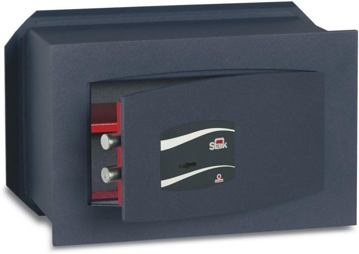 Robuuste Geldcassette Met Slot en Ankerpunt - Blauwe Kassalade