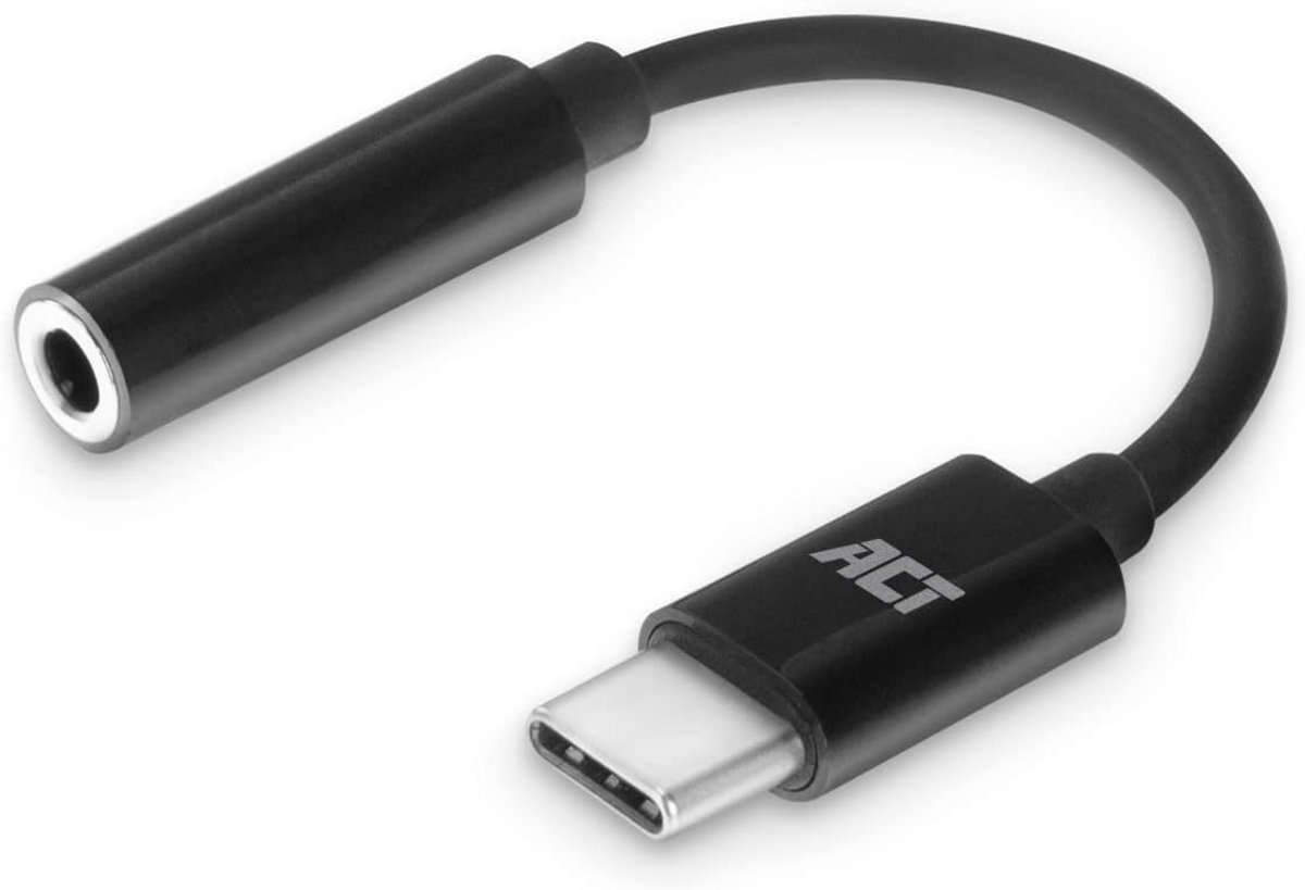 USB-C naar 3,5mm audio adapter met ingebouwde DAC voor high-res audio