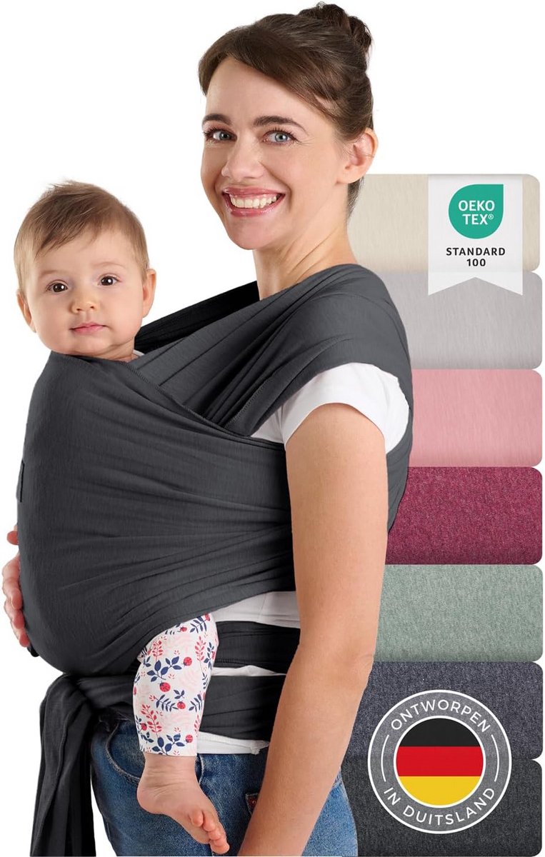 Comfortabele Omslagdoek voor Pasgeborenen en Baby's tot 15 kg - 100% Katoen