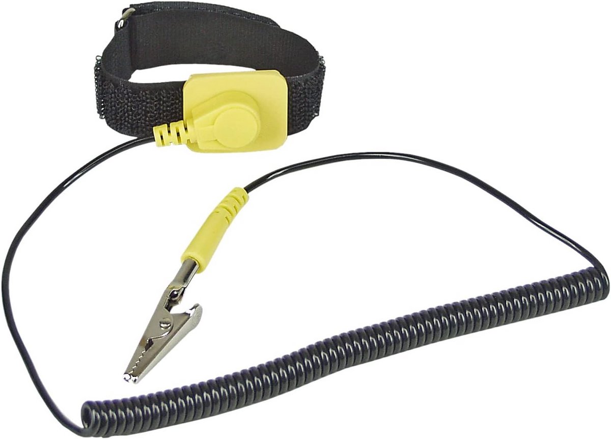 Antistatische Polsband met Aardkabel en Krokodillenklem voor PC Reparatie en Elektronica