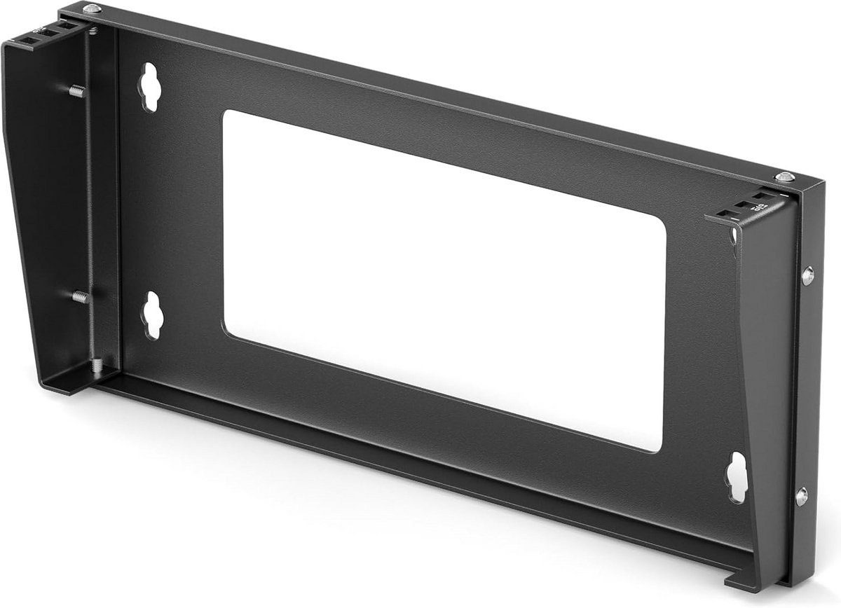 1U 19 inch Rackhouder - Wandmontage & Onderbouw voor Switch en Patchpaneel