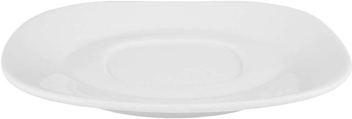 Vierkant Porseleinen Borden 14 cm - Wit Schaaltje