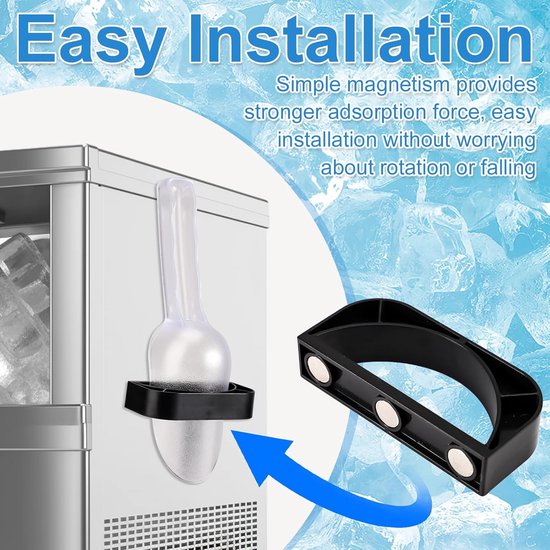 Magnetische IJsschep Houder voor Nugget IJsblokjesmachine - Flexibele Scoop Organizer — afbeelding 4