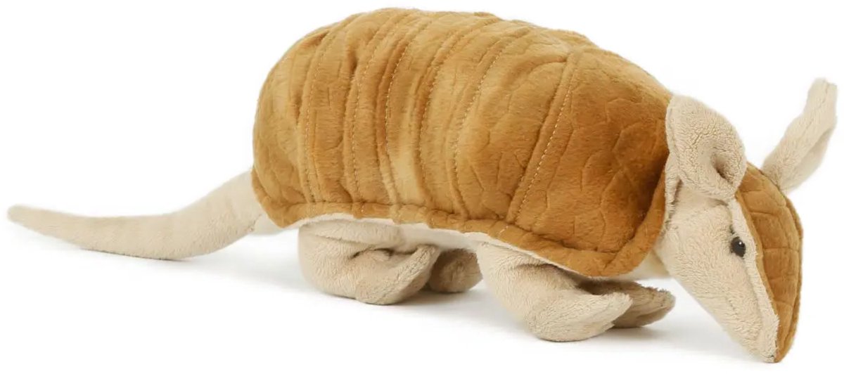 Semo Knuffeldier Gordeldier Armadillo - pluche dieren knuffels - 28 cm - bruin