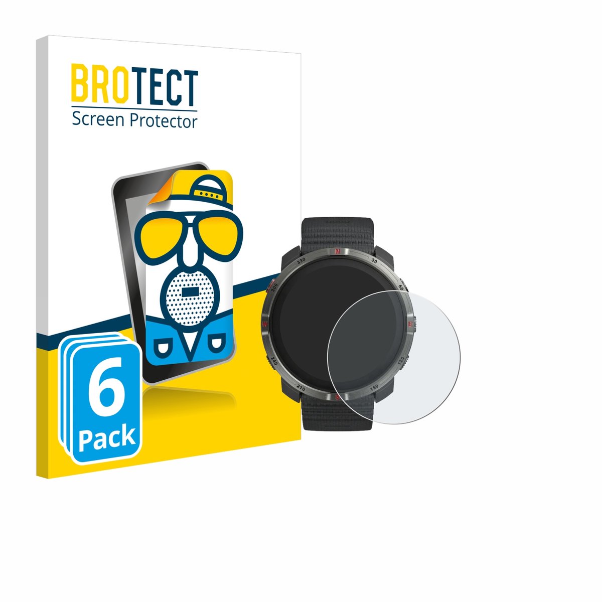 BROTECT - Screenprotector voor Polar Grit X2 - Folie Beschermfolie matte 6 Stuks