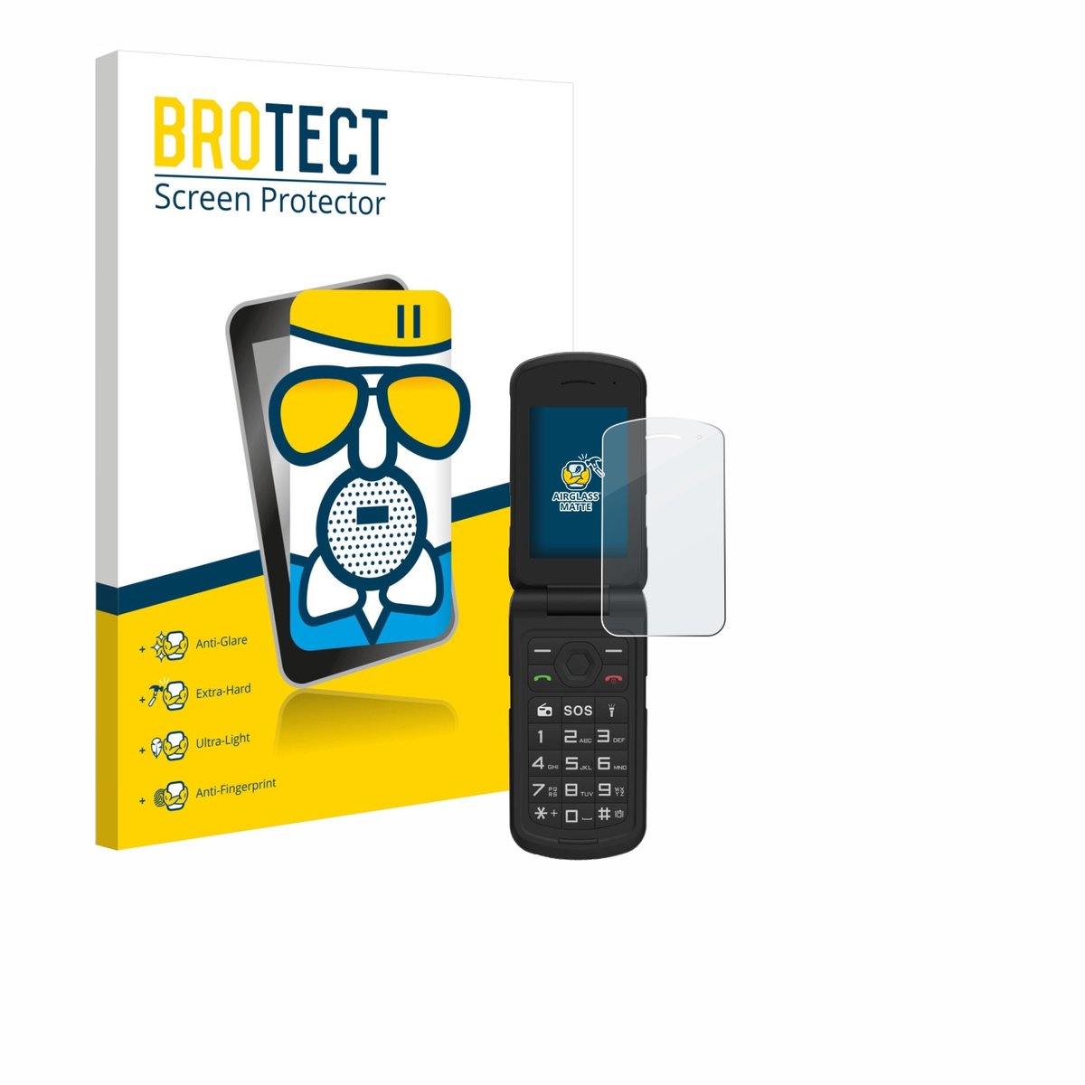 BROTECT - Screenprotector voor AGM M10 - Folie Beschermfolie Beschermglas matte