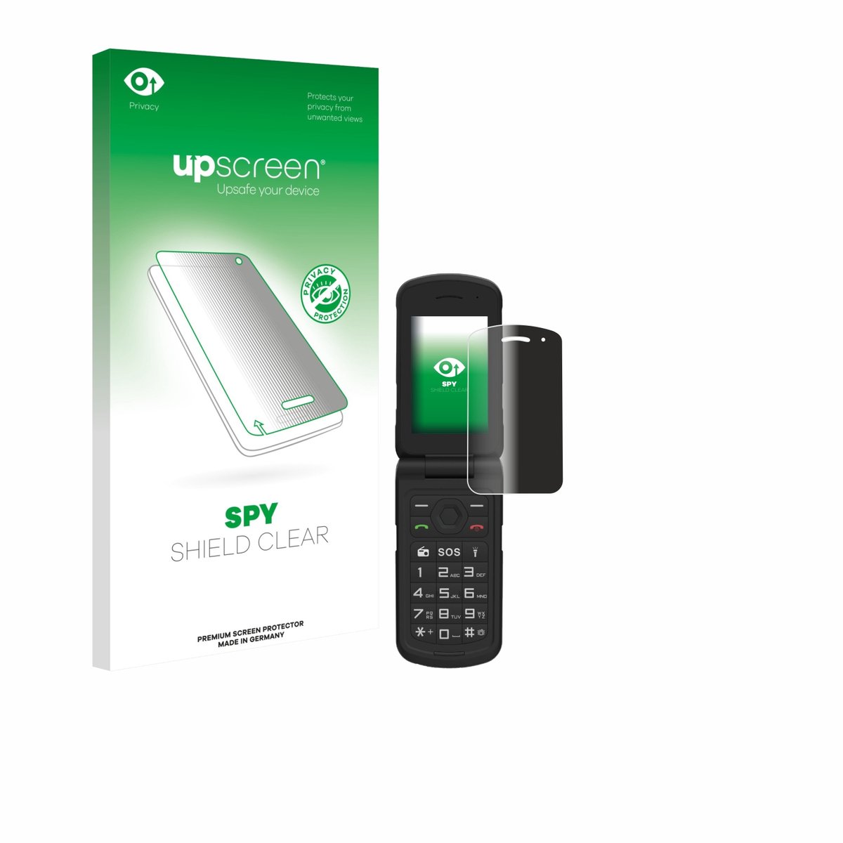 upscreen - privacy screenprotector voor AGM M10 - Folie Beschermfolie Blauwlichtfilter