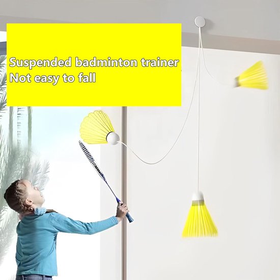 Draagbare Badminton Trainer voor Zelfstudie en Verbetering — afbeelding 4