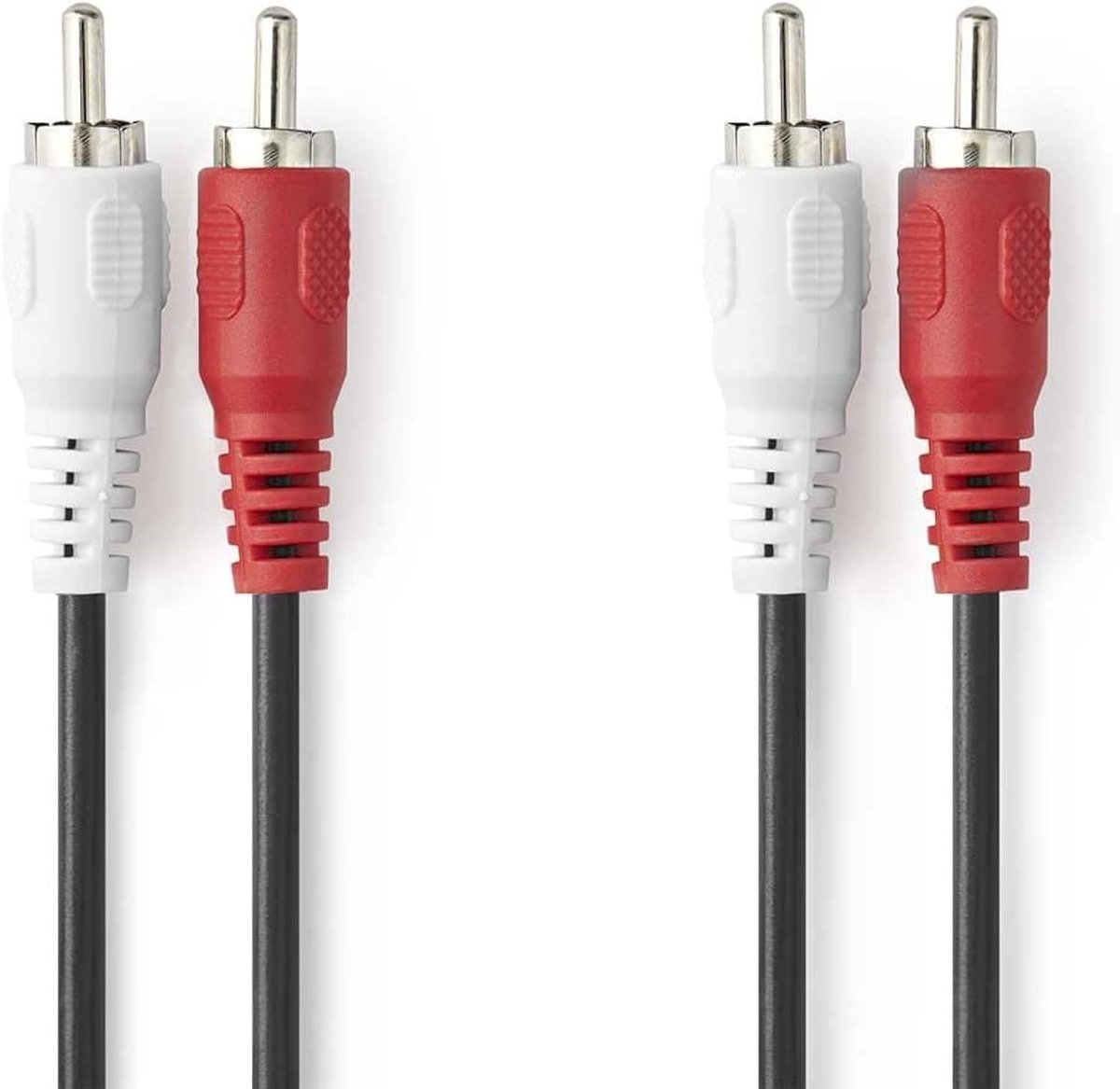 Dubbele RCA Audiokabel (2x RCA t/m 2x RCA) - 10 Meter - Stereo Audio Kabel voor Subwoofer, Hifi en Thuisbioscoop