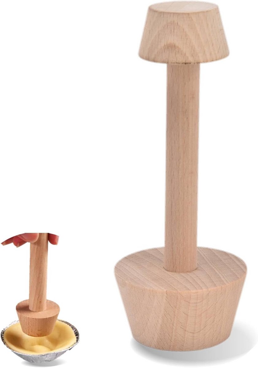 Houten Taartstamper Dubbelzijdig Gebak Deegroller DIY Bakgereedschap
