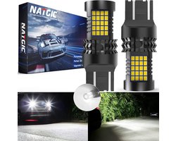 LED Lampen Auto - Dagrijverlichting Achterlicht - Veilig Rijden - 360 Graden Verlichting - W21/5W - Wit